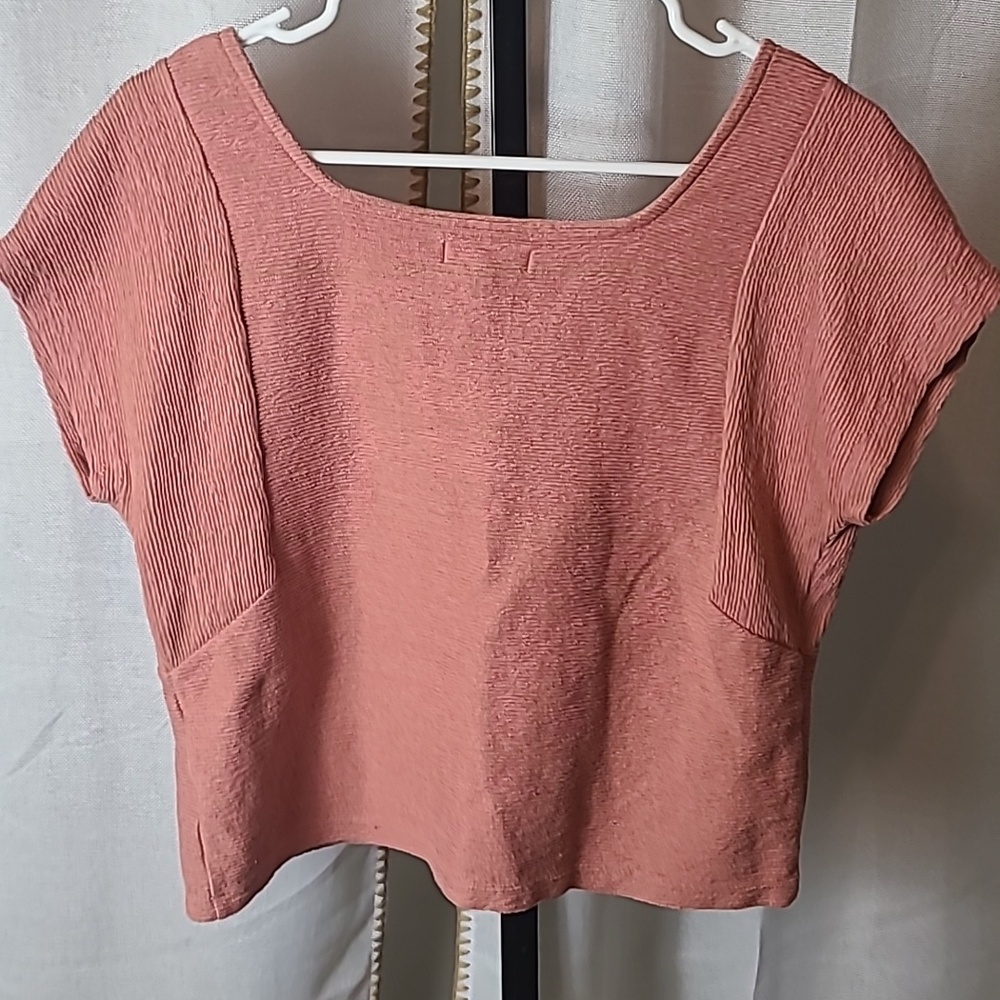 Madewell | Ottoman Top in Dusty Rose Size XS Oversized - Picture 4 of 4